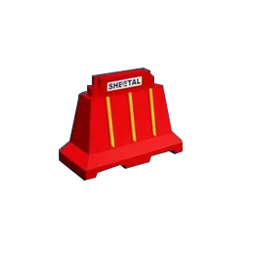 Red Road Safety Plastic Barrier