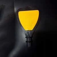 Median Road Marker - Pvc Material, Heart Shape, 200gm Weight, Yellow Color | High Quality Usage For Road Safety