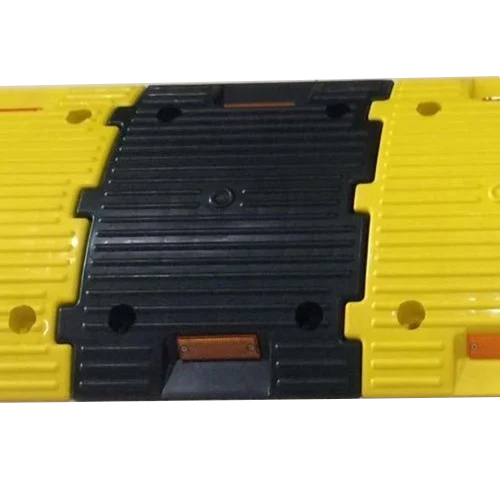 PVC Speed Breaker - Plastic Material, Various Sizes Available, Yellow and Black Colors | High Quality for Enhanced Road Safety