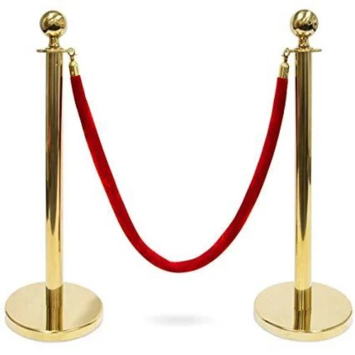 High Quality Golden Que Manager With Velvet Rope