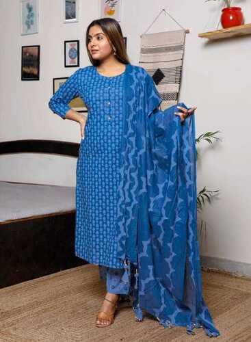 Cotton Stitched Suits For Ladies