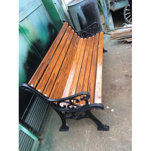 Brown Cast Iron Bench