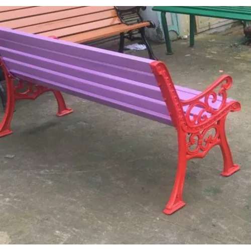 Multicolor Outdoor Cast Iron Garden Bench