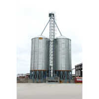 Hopper Bottom Silo - Galvanized Steel, Cylindrical Base | Industrial Application, Warranty Included