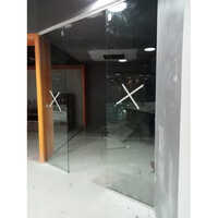 Office Glass Partition - 12mm Toughened Glass, Customized Size, Clear Color | Modern Decorative Glass, Acoustic Privacy, Curved Shape