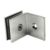 Innere Glass Shower L Connector - Ss 304 | 10-20 Pieces, Polished Silver Finish, Ideal For Structure Pipe Usage, Office Applications