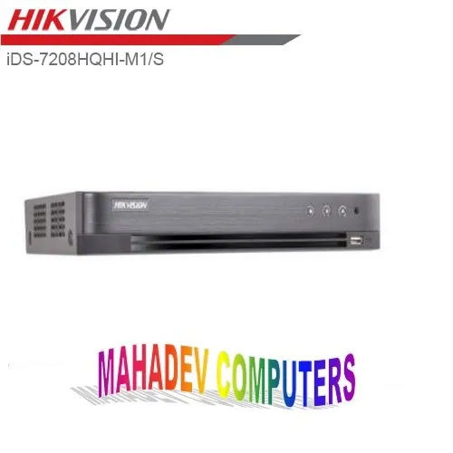  ब्लैक हिकविजन आईडीएस-7208HQHI-M1S DVR