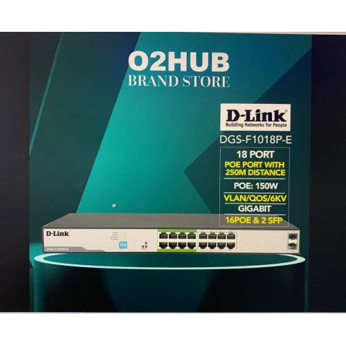 D-LINK Un-Managed Poe Switch DES-F1016P-HE