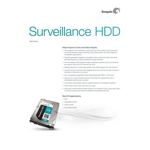 SEAGATE 6TB HDD SURVEILLANCE