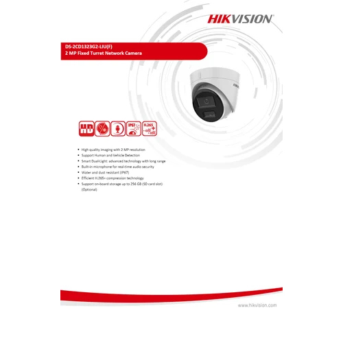 HIKVISION CCTV CAMERA DS-2CD1323G2-LIU SMART HYBRID LIGHT