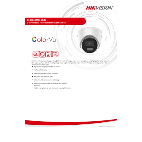 HIKVISION CCTV CAMERA DS-2CD1327G2-LU