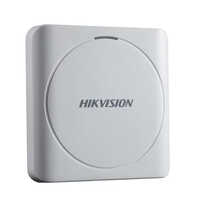 Hikvision Card Reader - Durable Plastic, 50mm Read Range, Sleek White Design, Alarm System, Easy Installation, Tamper-proof Technology, 2-year Warranty