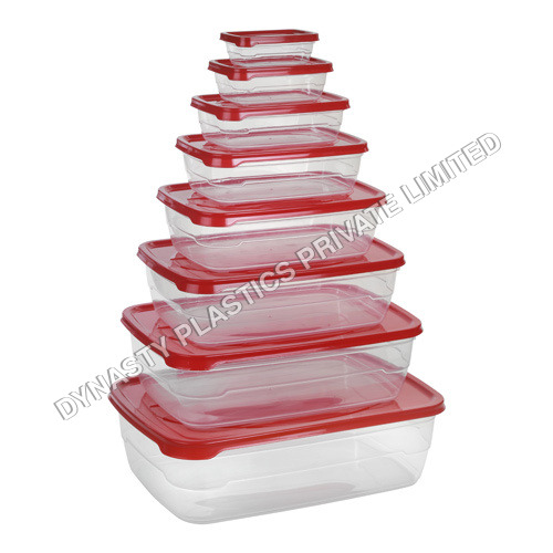 Solitaire Plastic Container 8 Psc Set