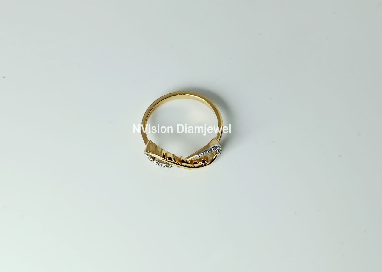 Natural Diamond Infinity Ring