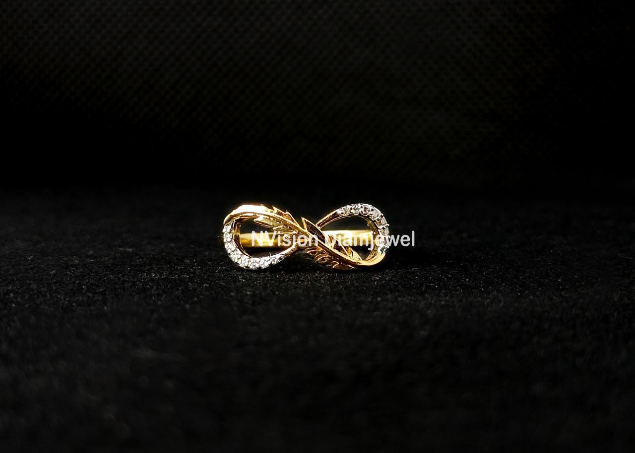 Natural Diamond Infinity Ring