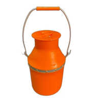 Orange Plastic Milk Kettle 15 Ltrs