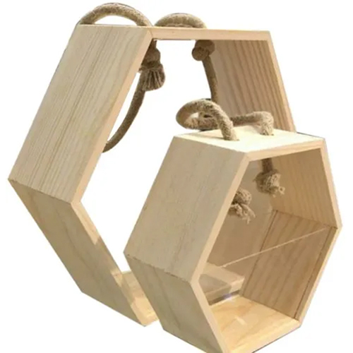 Brown Pinewood Basket