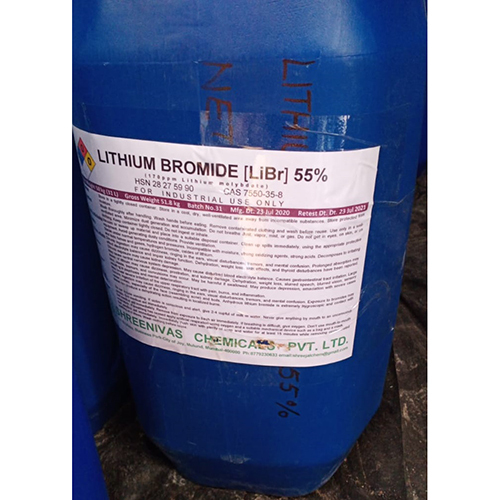 Lithium Bromide Solutions 55% Application: Industrial