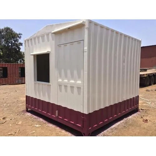 White Galvanized Portable Mini Cabin