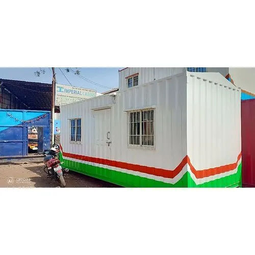 White Ms Prefabricated Porta Cabin