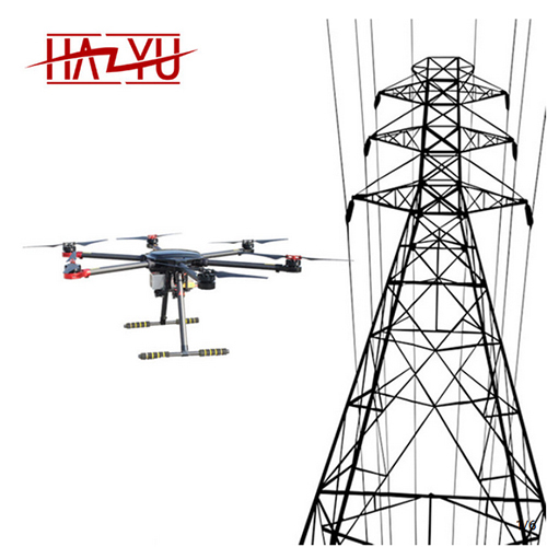 Professional 6 Spirals Wing Uav For Line Cable Construction