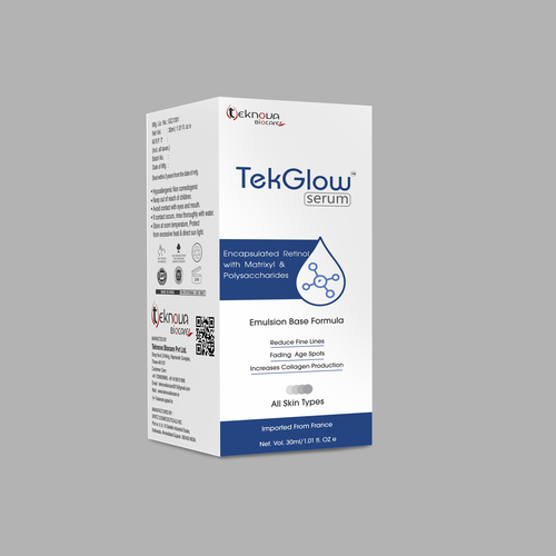 TEKGLOW Serum - Encapsulated Retinol 1% & Matrixyl-3000 | Anti-Ageing, Wrinkle Reduction, with Vitamin C & Niacinamide