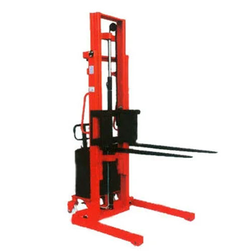 Adjustable Fork Stacker - Hydraulic Power Source, Various Size Options | Strong, Durable, Multicolored Pallet Truck with Warranty