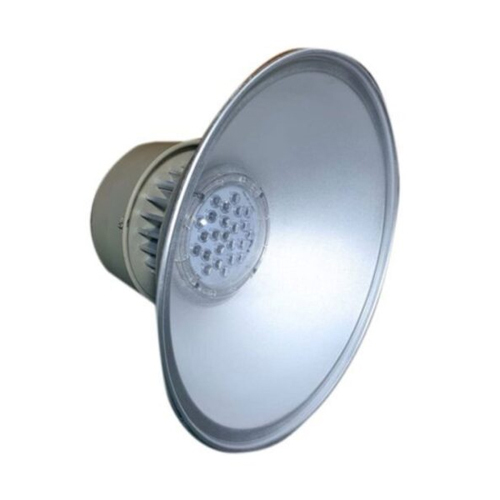 Cool White LED High Bay Light - Metal & Glass, Customized Size | Ideal for Commercial Applications, High Power Factor