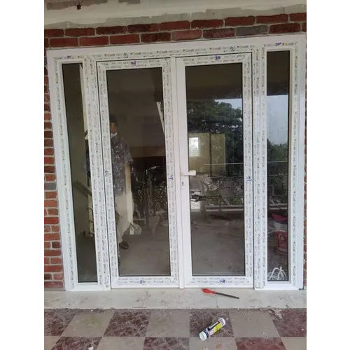  डबल ओपन डोर के साथ Upvc फिक्स्ड विंडो आवेदन: निर्माण