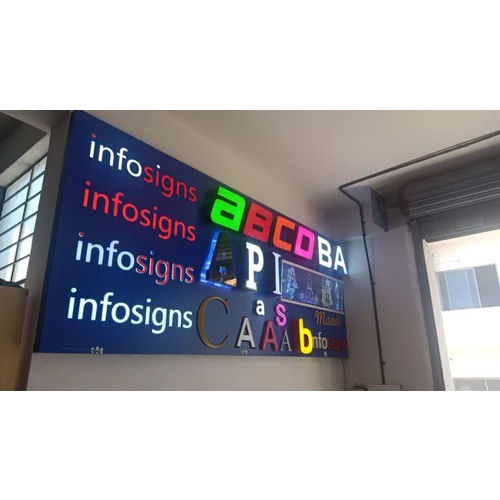 Acrylic 3D Led Signage Boards Application: Advertisement