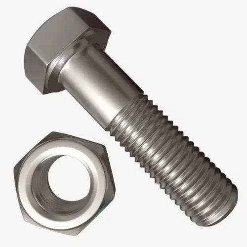 Silver 6Mm Stainless Steel Nut Bolt