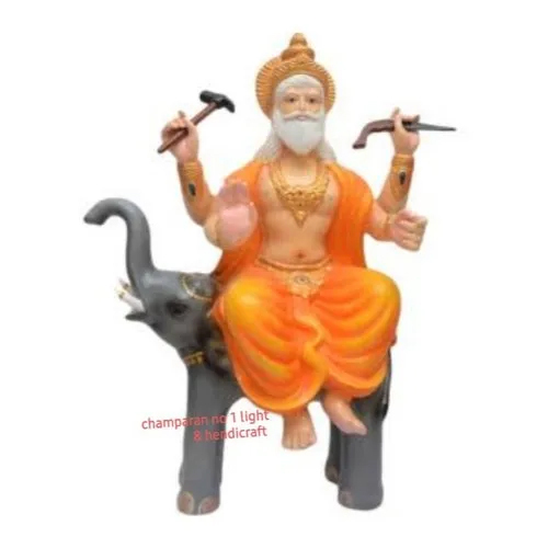 Fiber Vishwakarma Statue