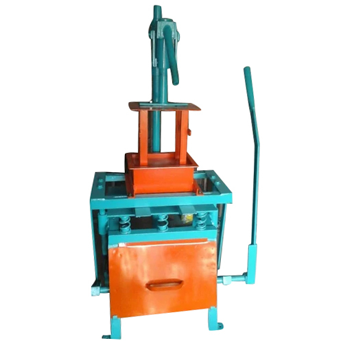 Concrete Block Making Machine - Hydraulic Pressure Technology | Industrial Use, Orange-Blue Color, Warranty Included