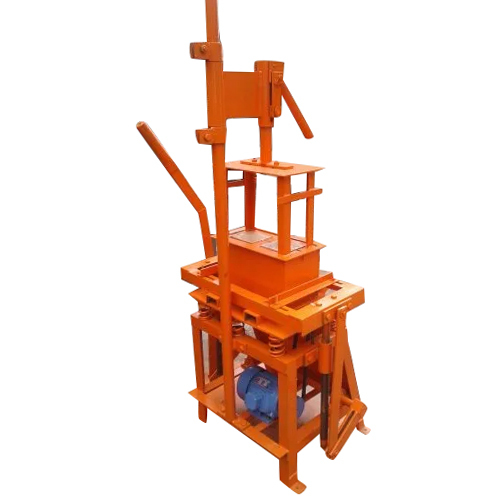 Orange Manual Single Hollow Block Making Machine