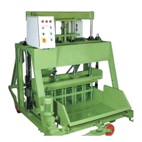 Automatic Concrete Block Making Machine - Hydraulic Pressure Method, Green Color, Industrial Use, Automatic Operation, Warranty Included