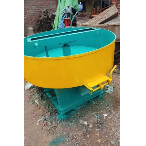 Yellow Roller Pan Mixer Machine