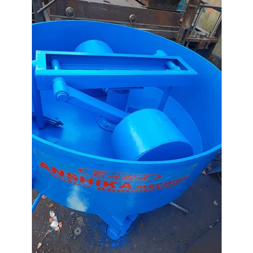 Blue 3 Feet Pan Mixer Machine