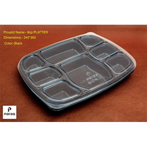 Meal Tray - 8 Compartment Plastic Meal Tray With Lid Manufacturer from New  Delhi