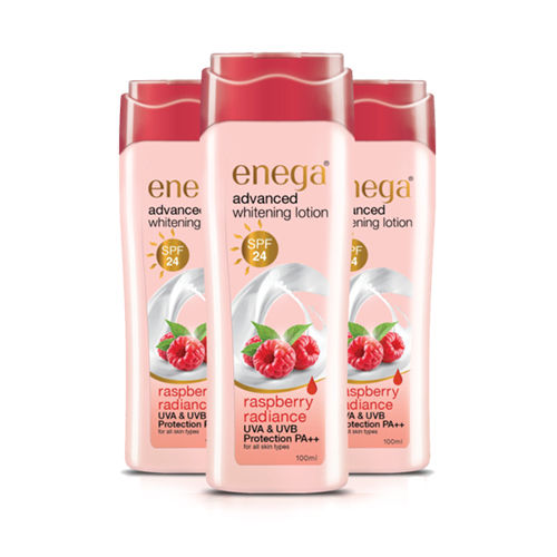 Uv Blocking Enega Skin Whitening Lotion With Spf 24 Plus Raspberry