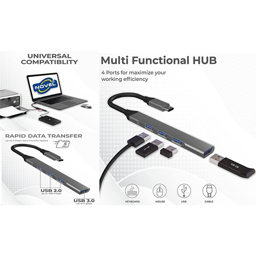 Type C USB Hub 4 Plus 1