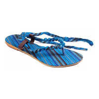 Ladies Blue Flat Sandal