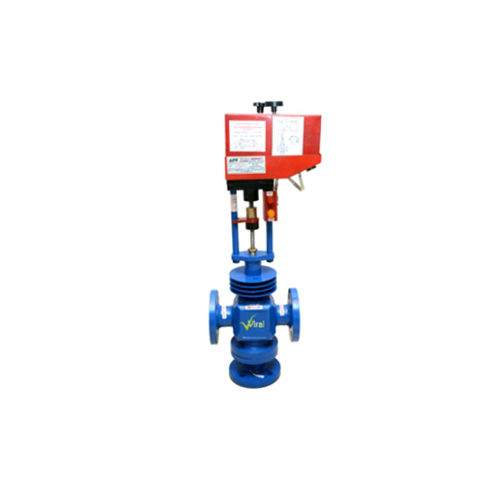 Blue-red 3 Way Thermicfluid Cylinder Controls Valves