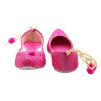 Ladies Rajasthani Dori Pink Jutti