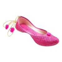 Ladies Rajasthani Dori Pink Jutti