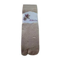 Ladies Fleece Thumbs Woolen Socks - Jacquard Fabric, Free Size, Beige Color | Breathable, Washable, All-season Comfort