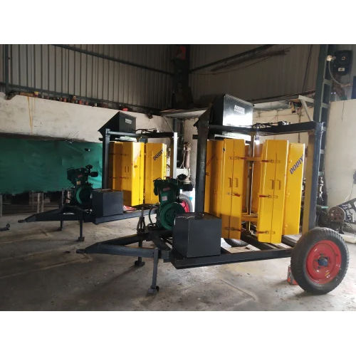 Yellow Silage Packing Machine 6 Drum Double Press