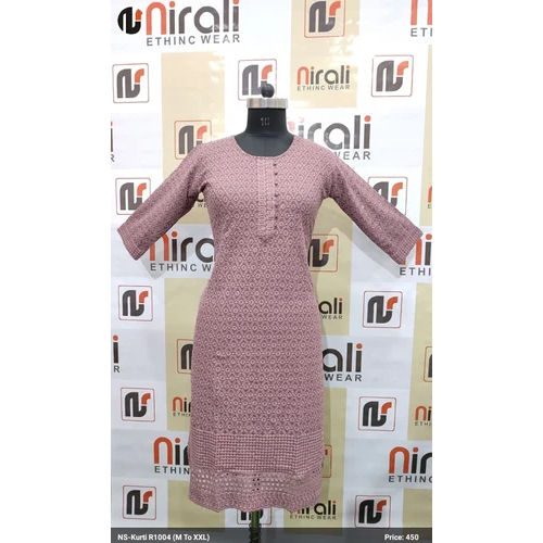 Rayon sequence Kurti