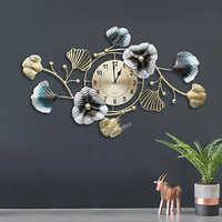 Amazing Antique Clock - High-quality Metal, Warm Brown Color | Durable, Easy To Clean, Elegant Indian Style Wall Decor