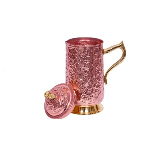 copper nepali embosed jug
