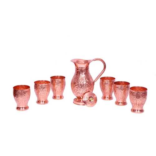 copper royal jug set